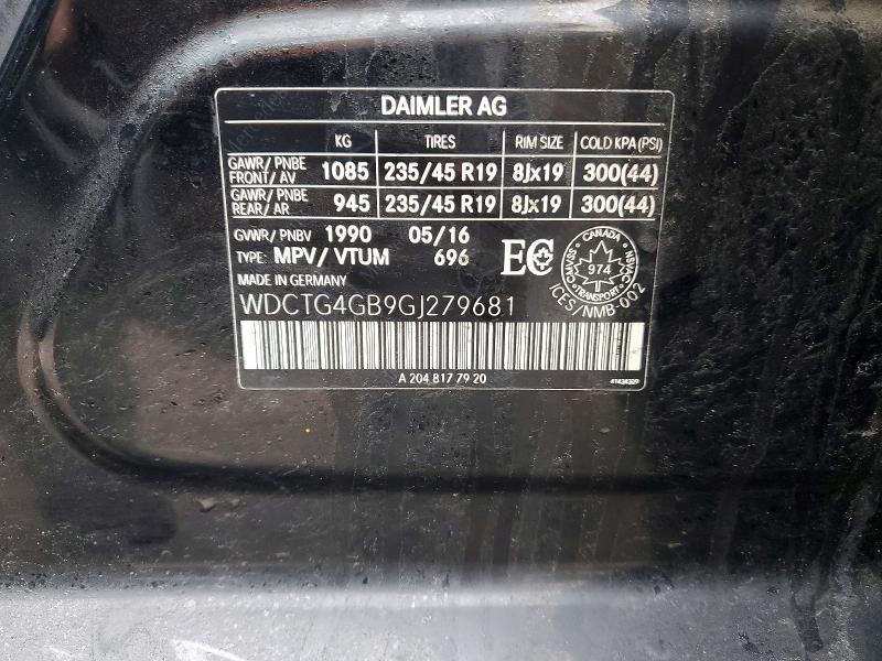 Продажа на аукционе авто 2016 Mercedes-benz Gla, vin: WDCTG4GB9GJ279681, номер лота: 47182926