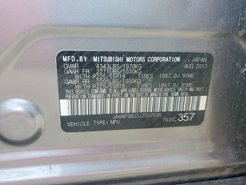 Продаж на аукціоні авто 2018 Mitsubishi Outlander Sport, vin: JA4AP3AU3JZ007695, номер лоту: 47528806