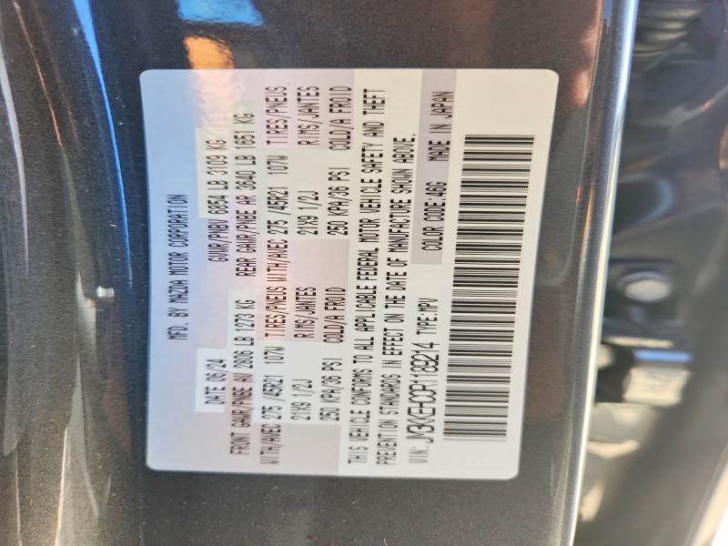 45655396 :رقم المزاد ، JM3KKEHC0R1189214 vin ، 2024 Mazda Cx-90 مزاد بيع