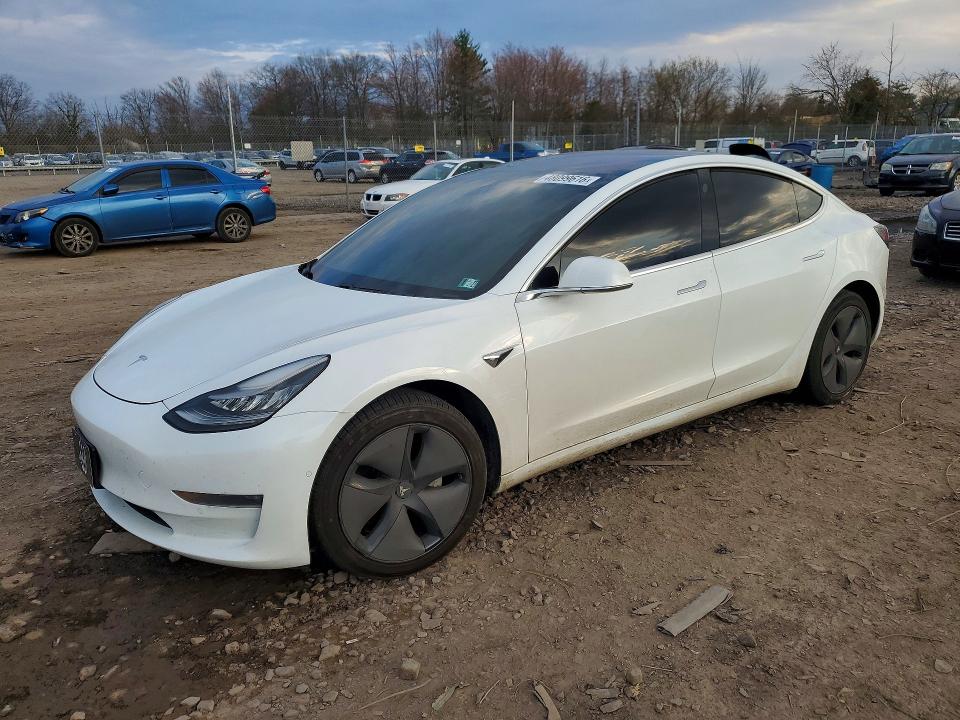 2018 Tesla Model 3 მანქანა იყიდება აუქციონზე, vin: 5YJ3E1EB7JF073853, აუქციონის ნომერი: 48099616
