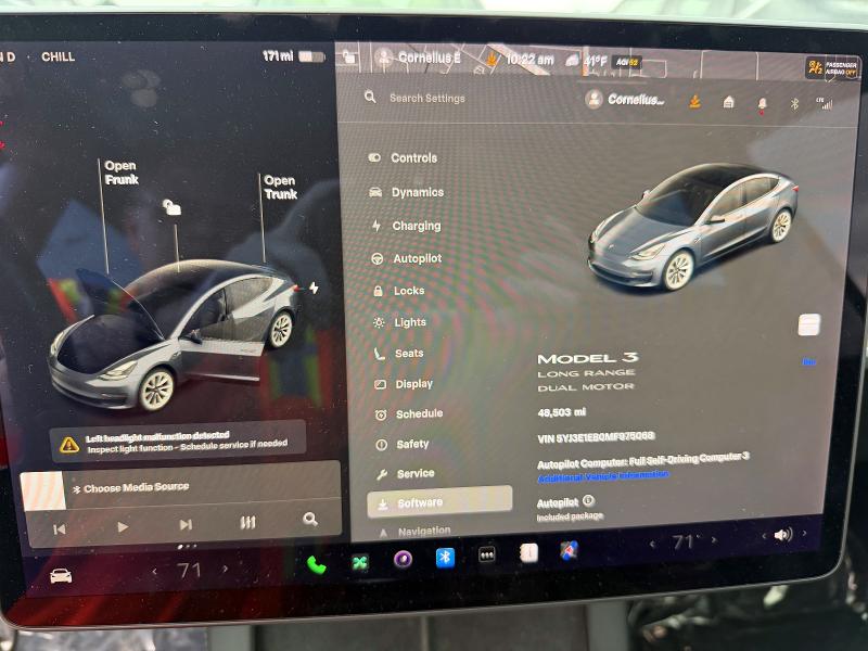 2021 Tesla Model 3 მანქანა იყიდება აუქციონზე, vin: 5YJ3E1EB0MF975068, აუქციონის ნომერი: 79289755