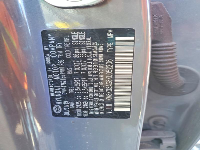 2019 Hyundai Kona Electric მანქანა იყიდება აუქციონზე, vin: KM8K33AG8KU052206, აუქციონის ნომერი: 46158416