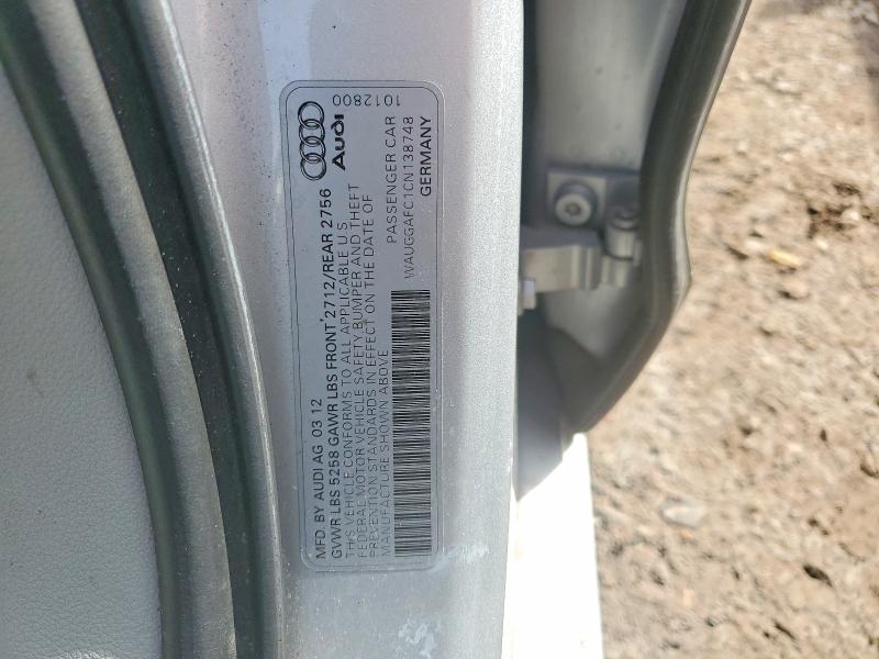 Aukcja sprzedaży 2012 Audi A6, vin: WAUGGAFC1CN138748, numer aukcji: 48331996