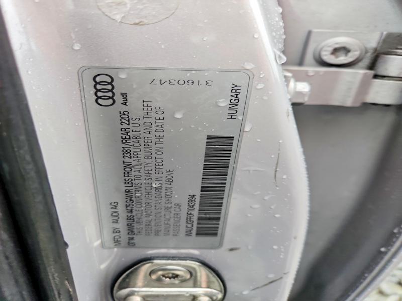 Продаж на аукціоні авто 2015 Audi A3, vin: WAUCJGFF0F1043994, номер лоту: 46268796