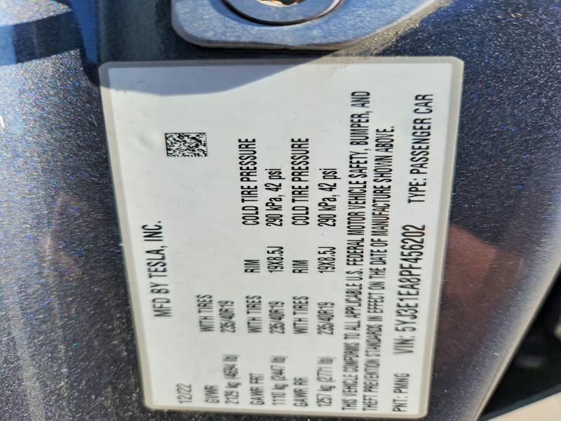 Продажа на аукционе авто 2023 Tesla Model 3, vin: 5YJ3E1EA8PF456202, номер лота: 47666836