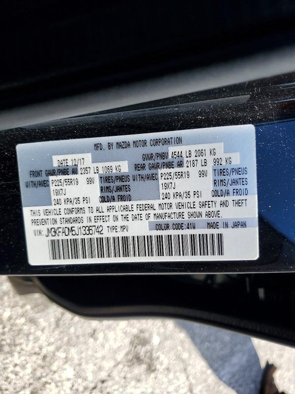 Продажа на аукционе авто 2018 Mazda Cx-5, vin: JM3KFADM5J1336742, номер лота: 46460226
