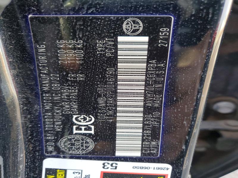 Продажа на аукционе авто 2023 Toyota Camry Hybrid, vin: 4T1K31AK2PU046790, номер лота: 42059686