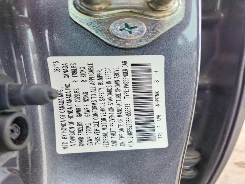 Aukcja sprzedaży 2015 Honda Civic, vin: 2HGFB2F96FH553313, numer aukcji: 41708706