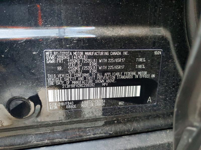 Продаж на аукціоні авто 2024 Toyota Rav4, vin: 2T3H1RFV2RC299282, номер лоту: 47646316