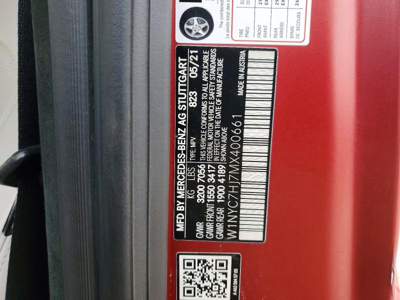 Продажа на аукционе авто 2021 Mercedes-benz G, vin: W1NYC7HJ7MX400661, номер лота: 46287136