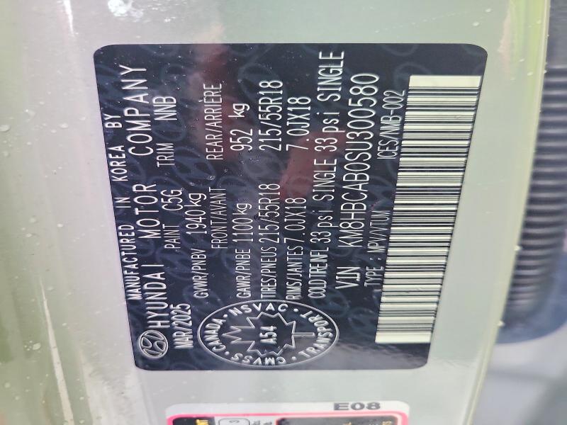 Aukcja sprzedaży 2025 Hyundai Kona, vin: KM8HBCAB0SU300580, numer aukcji: 47721436