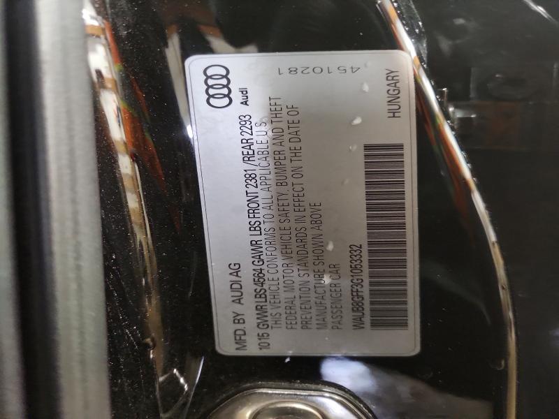 2016 Audi A3 მანქანა იყიდება აუქციონზე, vin: WAUB8GFF3G1053332, აუქციონის ნომერი: 79748585