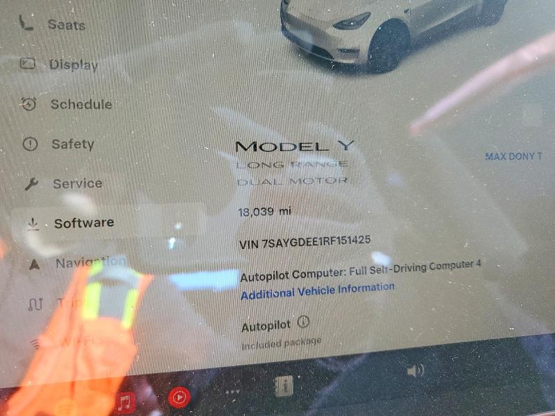 Продажа на аукционе авто 2024 Tesla Model Y, vin: 7SAYGDEE1RF151425, номер лота: 79486755