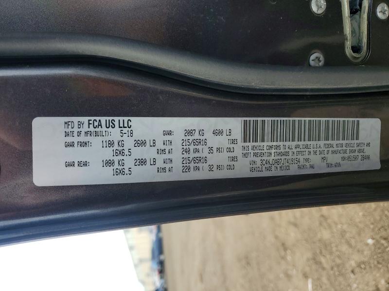 48030326 :رقم المزاد ، 3C4NJDAB7JT419154 vin ، 2018 Jeep Compass مزاد بيع