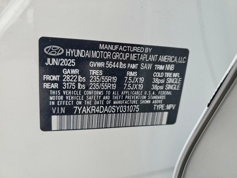 48316166 :رقم المزاد ، 7YAKR4DA0SY031075 vin ، 2025 Hyundai Ioniq 5 مزاد بيع