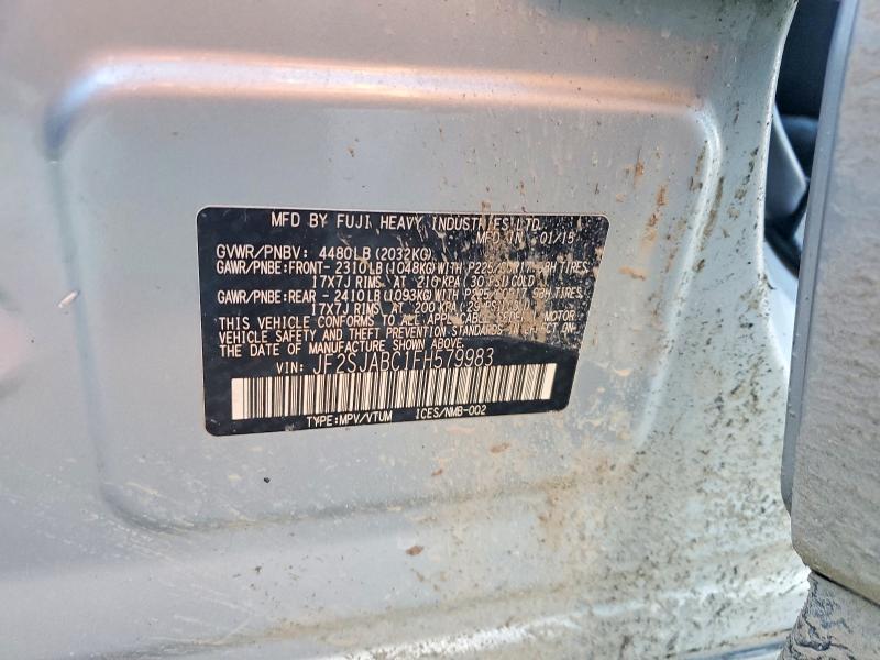 Продаж на аукціоні авто 2015 Subaru Forester, vin: JF2SJABC1FH579983, номер лоту: 79582445