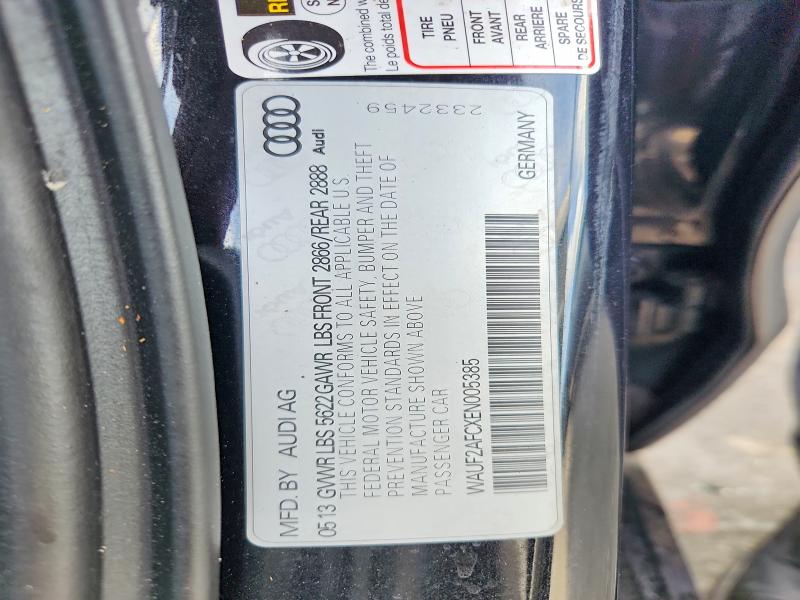 47349756 :رقم المزاد ، WAUF2AFCXEN005385 vin ، 2014 Audi S6 مزاد بيع