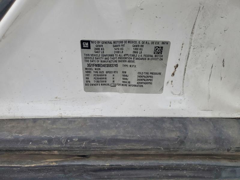 Продажа на аукционе авто 2014 Cadillac Srx, vin: 3GYFNBE34ES683745, номер лота: 46111226