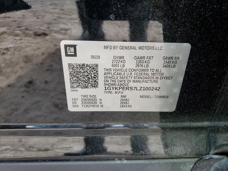 2020 Cadillac Xt6 მანქანა იყიდება აუქციონზე, vin: 1GYKPERS7LZ100242, აუქციონის ნომერი: 45520276