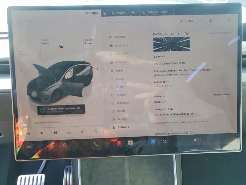 Продаж на аукціоні авто 2026 Tesla Model Y, vin: 7SAYGDET8TA626703, номер лоту: 79931425