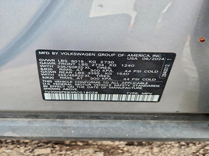 Aukcja sprzedaży 2024 Volkswagen Id.4, vin: 1V2WSPE83RC018028, numer aukcji: 46915756