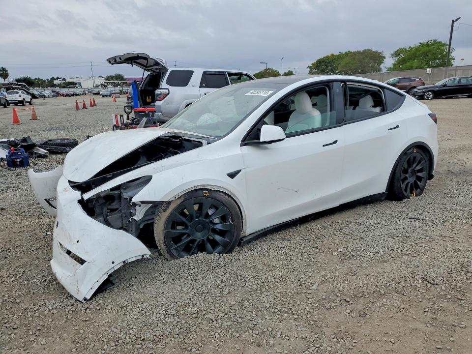 2022 Tesla Model Y მანქანა იყიდება აუქციონზე, vin: 7SAYGAEE6NF469422, აუქციონის ნომერი: 48296116