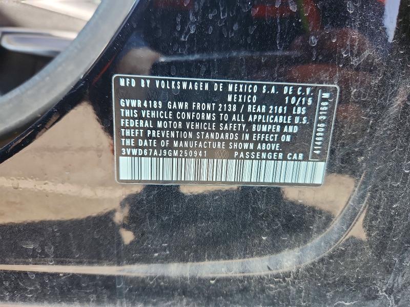 Aukcja sprzedaży 2016 Volkswagen Jetta, vin: 3VWD67AJ9GM250941, numer aukcji: 45987306