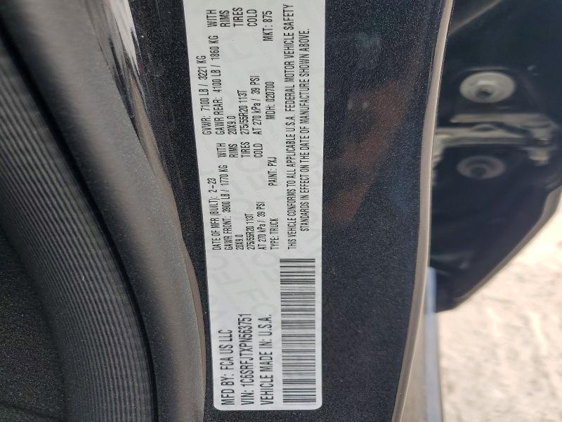 Продажа на аукционе авто 2023 Ram 1500, vin: 1C6SRFJTXPN563751, номер лота: 47739776