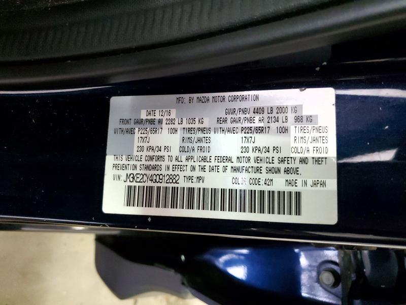 2016 Mazda Cx-5 მანქანა იყიდება აუქციონზე, vin: JM3KE2CY4G0912882, აუქციონის ნომერი: 47571096