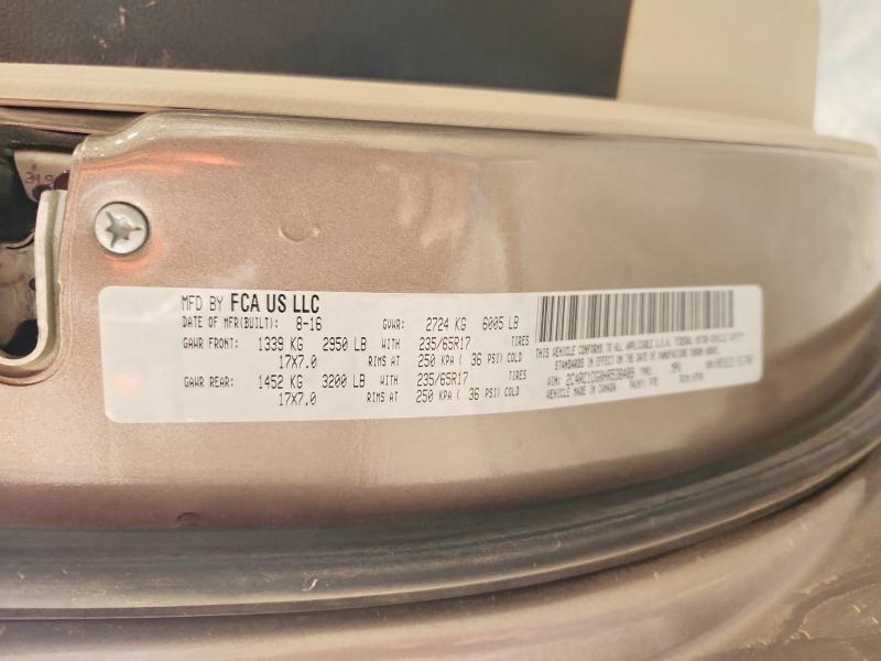 47744596 :رقم المزاد ، 2C4RC1DG0HR536489 vin ، 2017 Chrysler Pacifica مزاد بيع