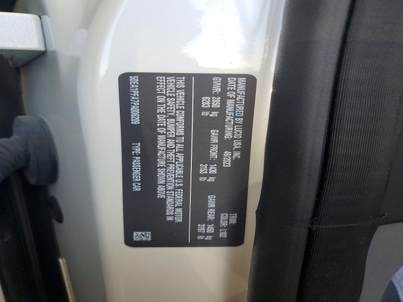 47236576 :رقم المزاد ، 50EA1PFA7PA006209 vin ، 2023 Lucid Motors Air مزاد بيع