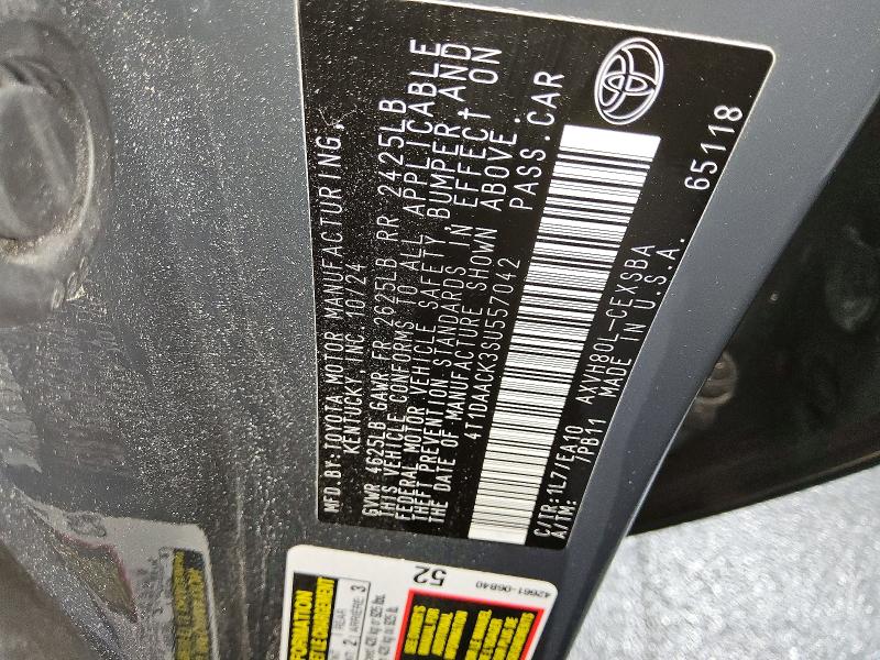 Aukcja sprzedaży 2025 Toyota Camry, vin: 4T1DAACK3SU557042, numer aukcji: 47272946
