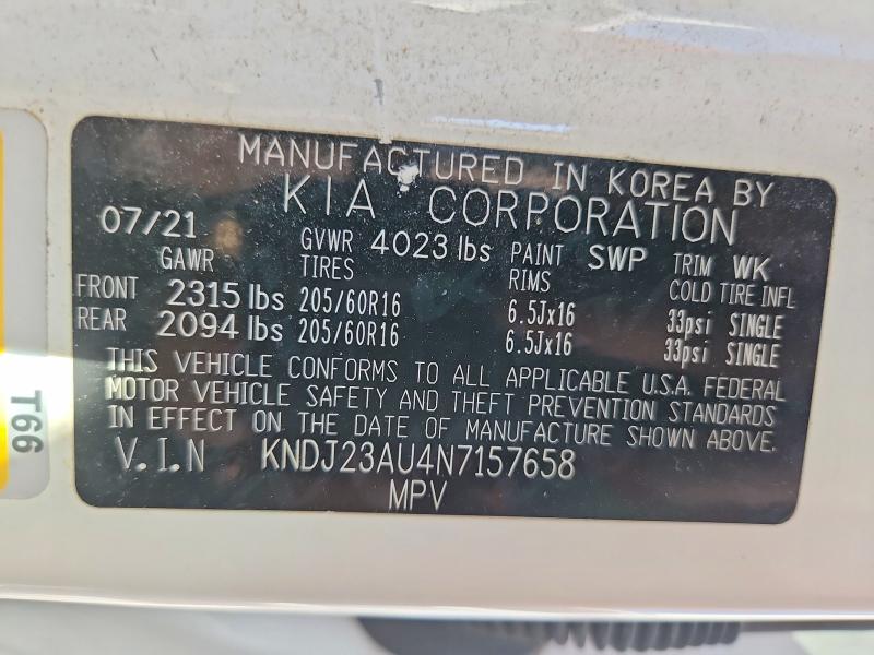 Продажа на аукционе авто 2022 Kia Soul, vin: KNDJ23AU4N7157658, номер лота: 45808916