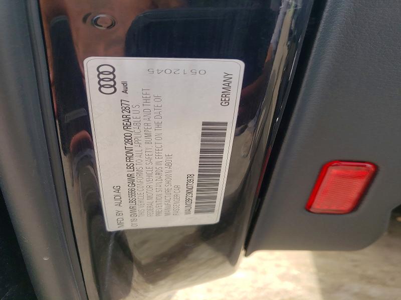 79808575 :رقم المزاد ، WAUM2BF23KN073978 vin ، 2019 Audi A6 مزاد بيع