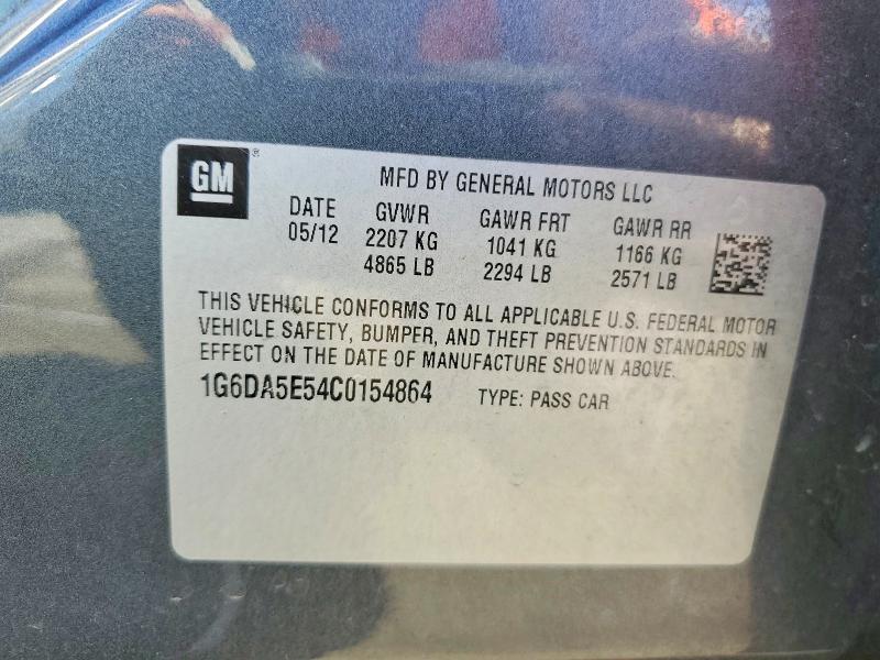 Продаж на аукціоні авто 2012 Cadillac Cts, vin: 1G6DA5E54C0154864, номер лоту: 46344246
