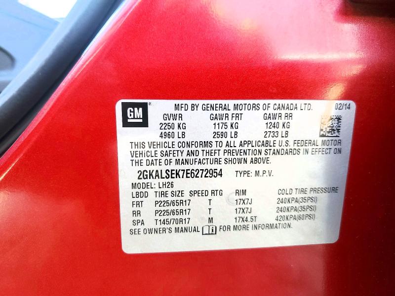 2014 Gmc Terrain მანქანა იყიდება აუქციონზე, vin: 2GKALSEK7E6272954, აუქციონის ნომერი: 47570226