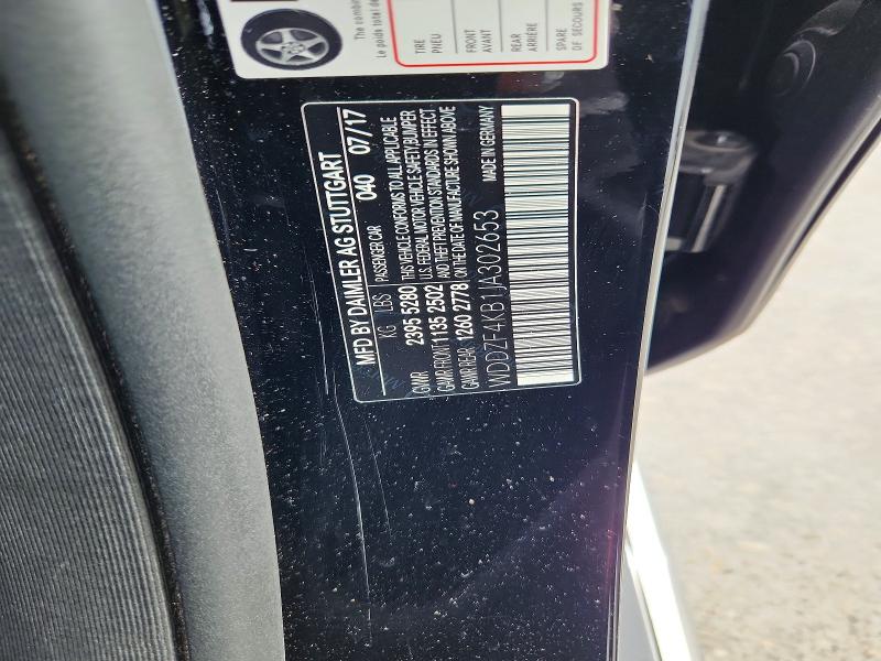 Продаж на аукціоні авто 2018 Mercedes-benz E, vin: WDDZF4KB1JA302653, номер лоту: 48207446
