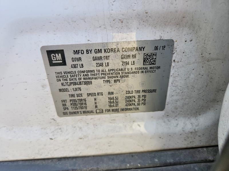 46584716 :رقم المزاد ، KL7CJPSB4JB730059 vin ، 2018 Chevrolet Trax مزاد بيع