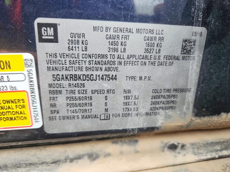 Auction sale of the 2016 Buick Enclave, vin: 5GAKRBKD5GJ147544, lot number: 79240765