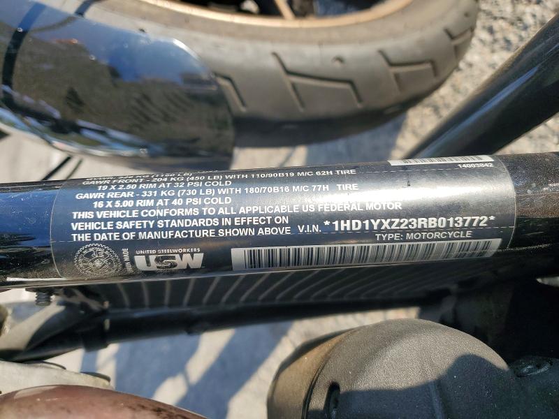 47416336 :رقم المزاد ، 1HD1YXZ23RB013772 vin ، 2024 Harley-davidson Fxlrst مزاد بيع