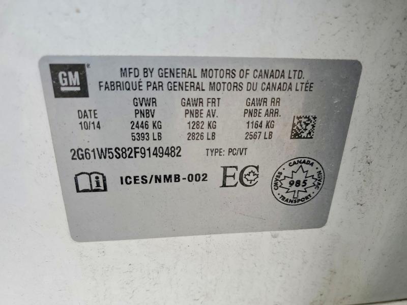2015 Cadillac Xts მანქანა იყიდება აუქციონზე, vin: 2G61W5S82F9149482, აუქციონის ნომერი: 46333406