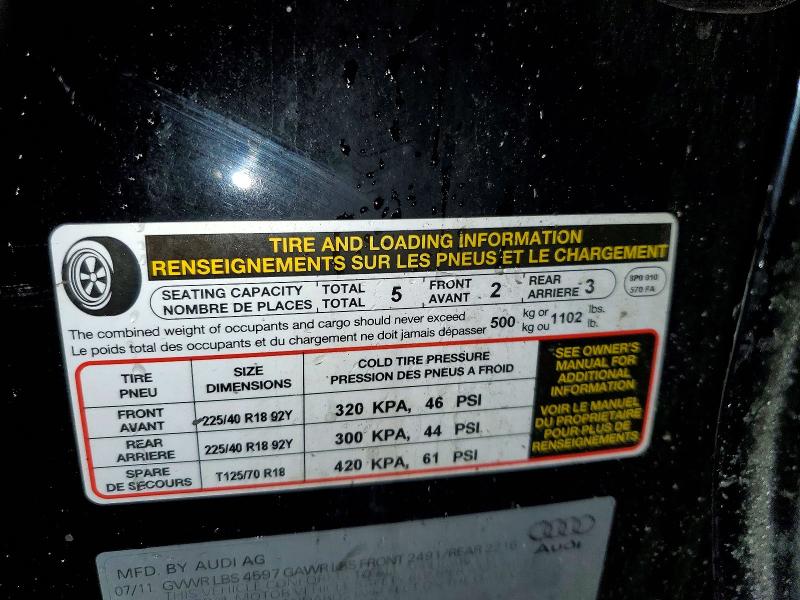 Продажа на аукционе авто 2012 Audi A3, vin: WAUKJAFMXCA028244, номер лота: 42042686