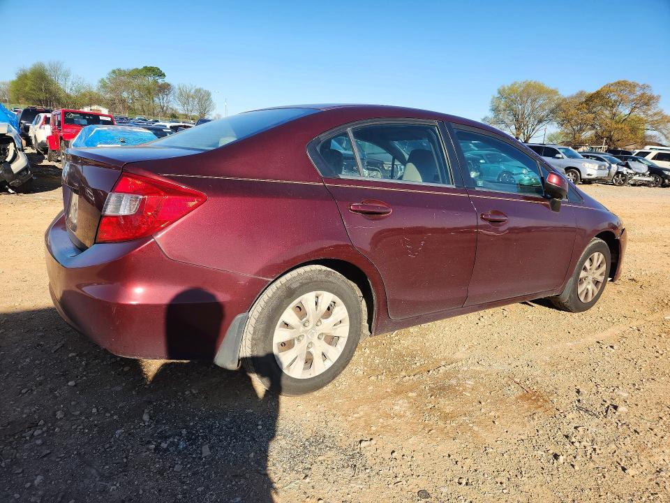 45605776 :رقم المزاد ، 19XFB2F52CE031457 vin ، 2012 Honda Civic مزاد بيع