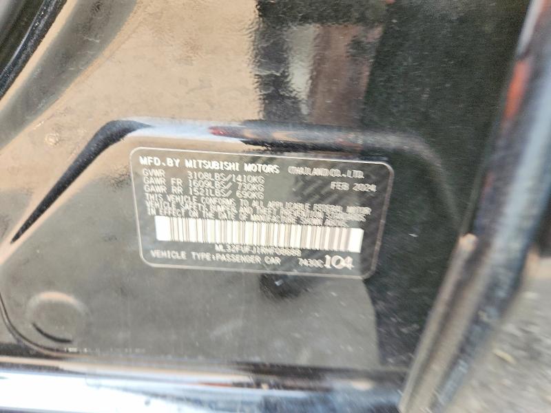 Продаж на аукціоні авто 2024 Mitsubishi Mirage, vin: ML32FUFJ1RHF08688, номер лоту: 46107786