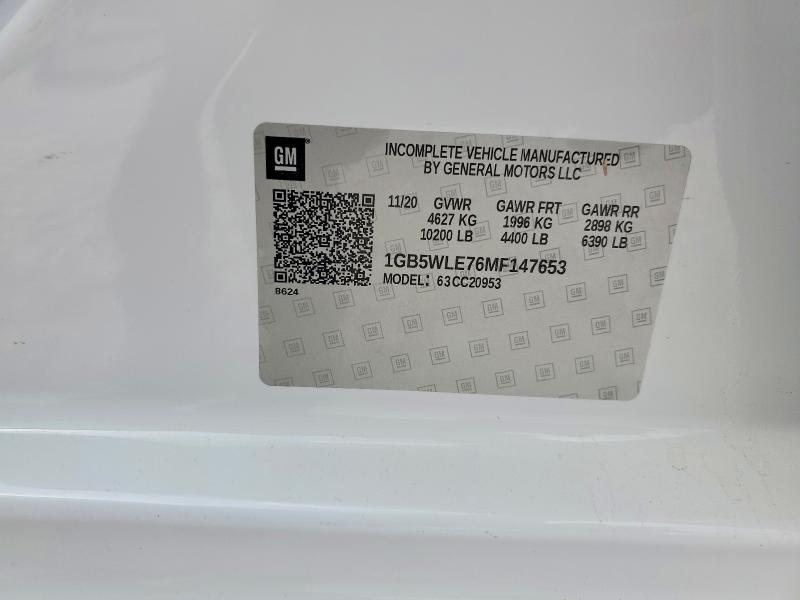 2021 Chevrolet Silverado მანქანა იყიდება აუქციონზე, vin: 1GB5WLE76MF147653, აუქციონის ნომერი: 46927936
