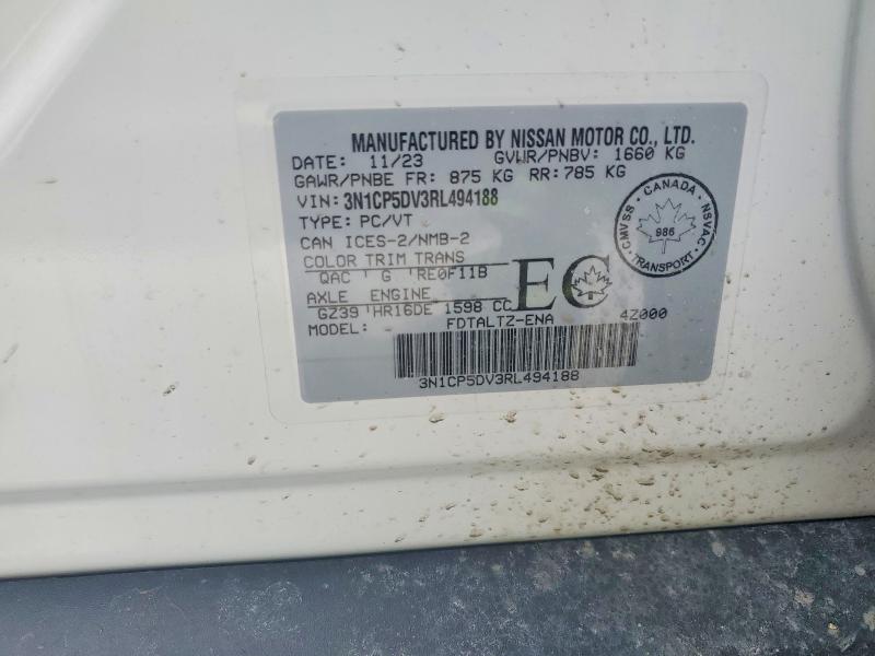 79949355 :رقم المزاد ، 3N1CP5DV3RL494188 vin ، 2024 Nissan Kicks مزاد بيع