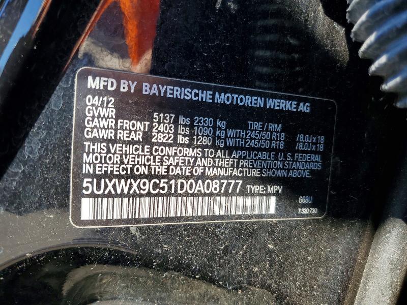 Продажа на аукционе авто 2013 Bmw X3, vin: 5UXWX9C51D0A08777, номер лота: 47039736
