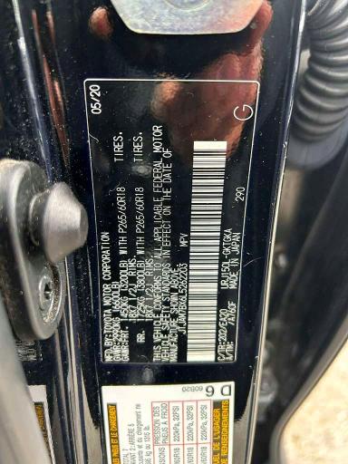 Aukcja sprzedaży 2020 Lexus Gx 460, vin: JTJAM7BX6L5262203, numer aukcji: 46665166