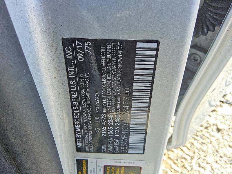Aukcja sprzedaży 2018 Mercedes-benz C, vin: 55SWF4KB1JU247740, numer aukcji: 78632185