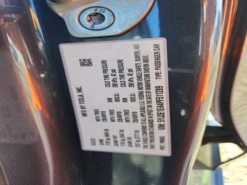 79590955 :رقم المزاد ، 5YJ3E1EA4PF511289 vin ، 2023 Tesla Model 3 مزاد بيع